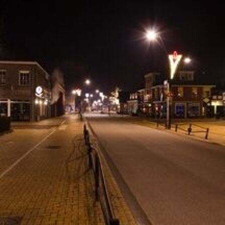 Hoofdstraat in Voorthuizen. 70% van het vermogen