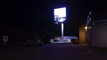 Leddisplay Barneveld langs de A30