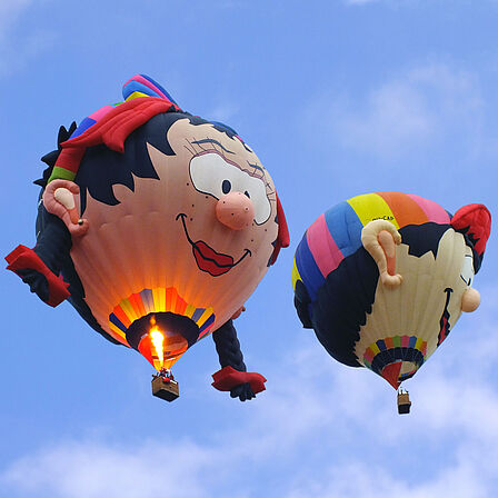 vrolijke luchtballonen
